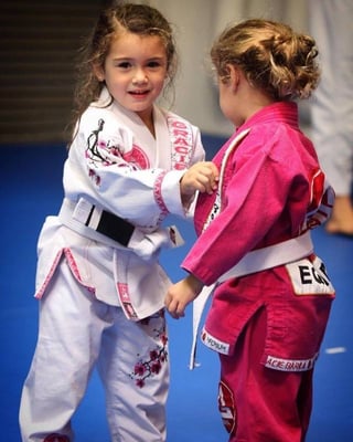 Gracie Barra Cloverdale kids training Jiu-Jitsu