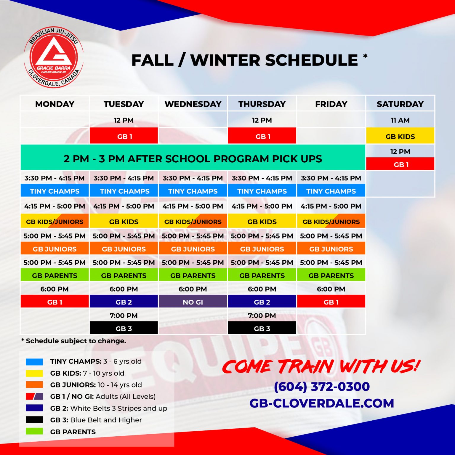 Gracie Barra Cloverdale Schedule photo